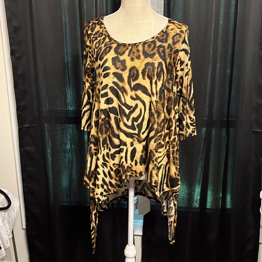 Blush Leopard Print Top